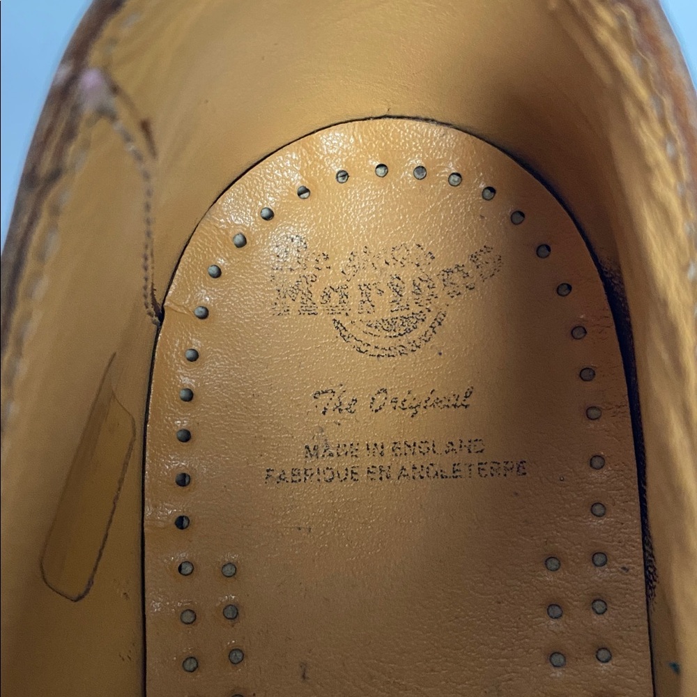 Dr. Martens Brown Leather Derbys-unisex size 5 - Picture 8 of 10